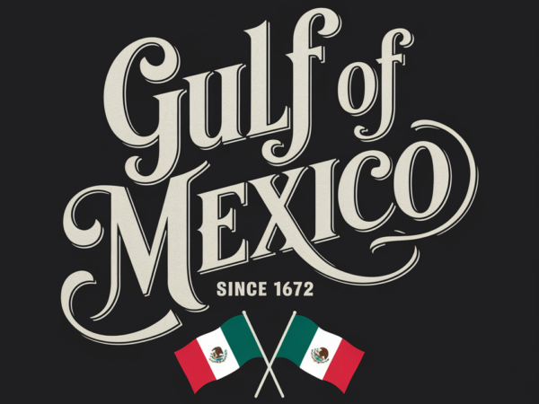 Gulf of mexico since 1672 t shirt design template