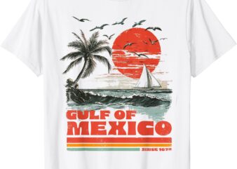 Gulf of Mexico beach vintage distressed shirt T-Shirt