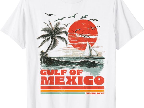 Gulf of mexico beach vintage distressed shirt t-shirt