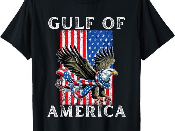 Gulf of usa america mexico gulf est 2025 us american flag t-shirt