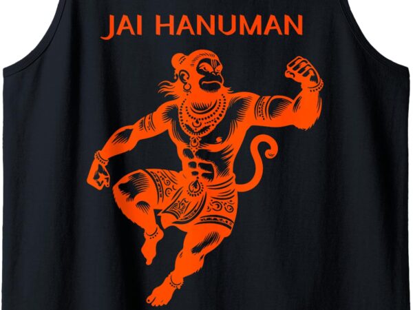 Hanuman, bajrang bali, hindu god warrior pooja jai hanuman tank top graphic t shirt