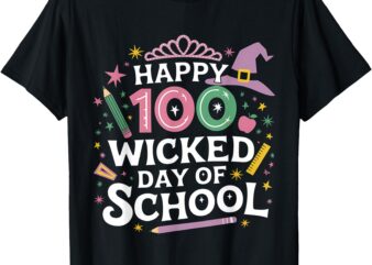 Happy 100 Wicked Days of School 100th Day Costume Outfit T-Shirt