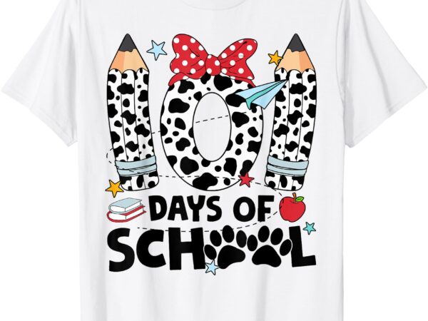 Happy 101 days of school funny pencil bow student teacherhap t-shirt