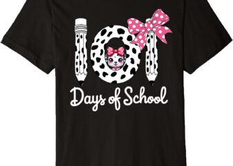 Happy 101 Days Of School Funny Student Teacher Kids Premium T-Shirt