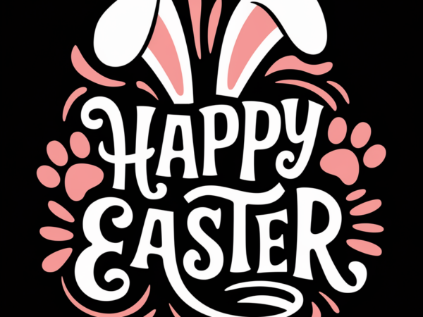 Happy easter cute pink graphic t shirt