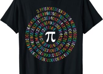 Happy Pi Day Funny Pi Day Spiral Pi Math 3.14 T-Shirt