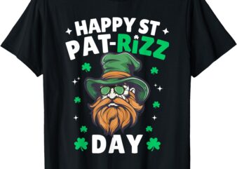 Happy St Pat Rizz Day Funny St. Patrick’s Day Leprechaun T-Shirt