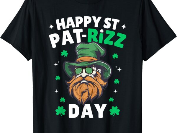 Happy st pat rizz day funny st. patrick’s day leprechaun t-shirt