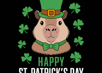 Happy St. Patrick’s Day capybaras