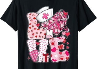 Happy Valentine Tee Nurse Love Nurse Valentine T-Shirt