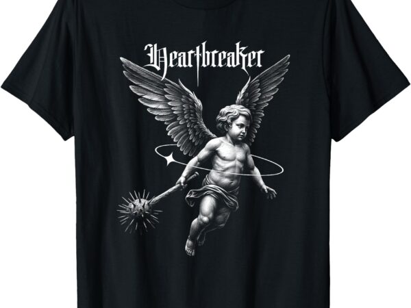 Heartbreaker cherub angel cupid anti valentine’s day t-shirt