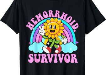 Hemorrhoid Survivor Funny Sarcastic Meme Y2K embarrassing T-Shirt