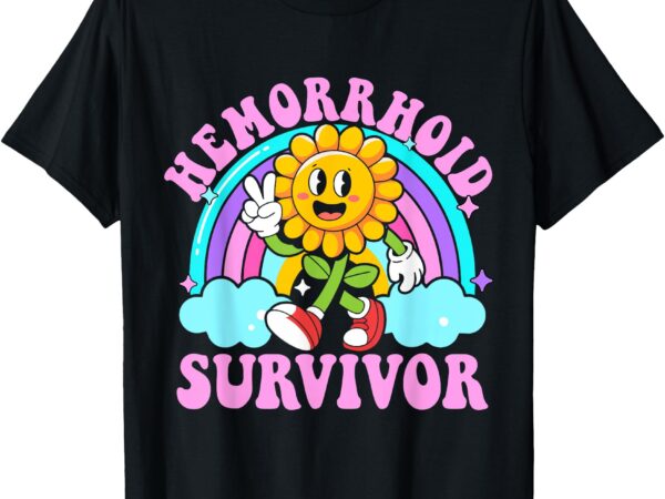 Hemorrhoid survivor funny sarcastic meme y2k embarrassing t-shirt