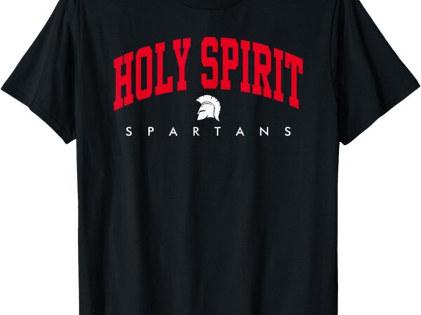 Holy spirit spartans red and white logo t-shirt