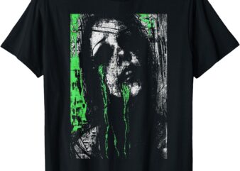 Horror Demonic Ghost Girl Grunge Alt Goth Occult Aesthetic T-Shirt