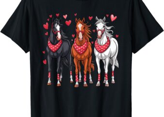 Horse Valentine Animals T-Shirt