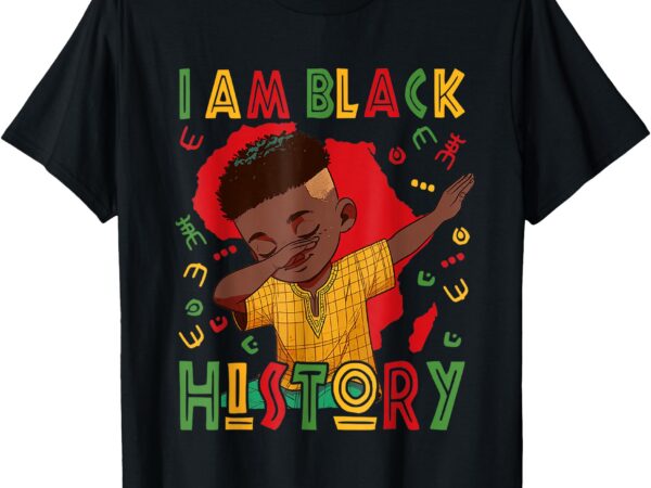 I am black history boy black history month t-shirt