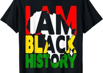 I Am Black History Month African American Pride Celebration T-Shirt