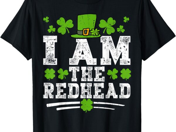 I am the redhead dibs redhead funny st patricks day womens t-shirt