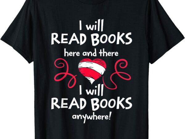 I heart books. book lovers read more books reader t-shirt