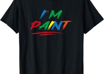 I Heart Love To Finger Paint I’m Paint Cute Couple Valentine T-Shirt