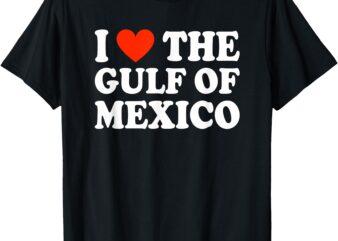 I Love The Gulf of Mexico I Heart The Gulf of Mexico Vintage T-Shirt