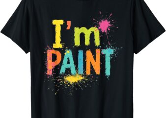 I Love to finger paint I’m Paint Funny Couples T-Shirt