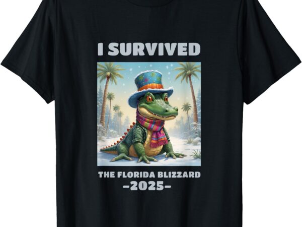 I survived the florida blizzard 2025 t-shirt