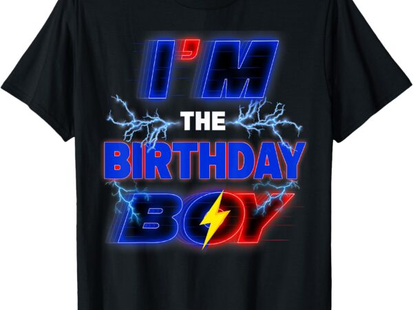 Im the birthday boy hedgehog family party decoration t-shirt