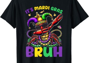 It's mardi gras bruh dabbing crawfish carnival for kids boys t-shirt