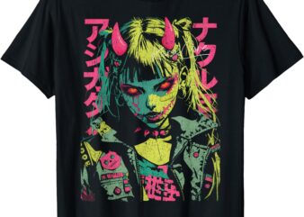 Japanese Streetwear Cyberpunk Y2K Retro Techwear Manga Anime T-Shirt