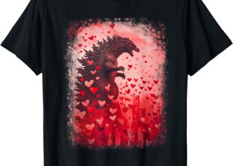 Kaiju Valentine Tee Japan Monster Movie Valentine Japanese T-Shirt