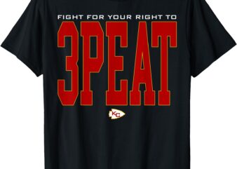 Kansas 3-Peat Fight For Your Right To Threepeat 3 Peat 3Peat T-Shirt