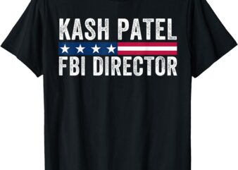 Kash Patel FBI Director Patriotic American Flag T-Shirt