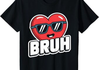 Kids Boys Bruh Valentine T-Shirt