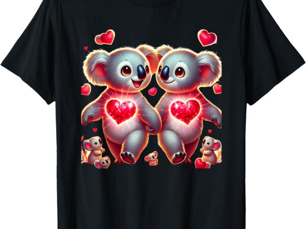 Koala love valentine’s day – cute romantic koala bear gift. t-shirt