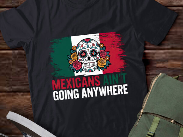 Lb17 mexicans ain’t going anywhere sugar skull t shirt vector graphic