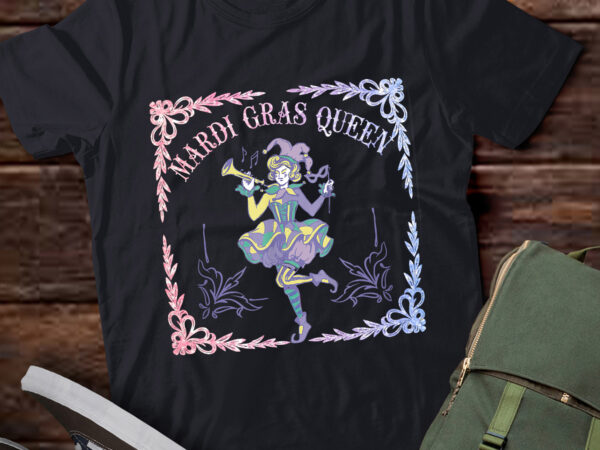 Lb21 vintage retro mardi gras queen new orleans carnival costume t shirt vector graphic