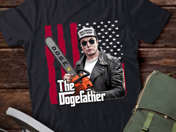 Elon musk chainsaw doge the dogefather shirt vector clipart