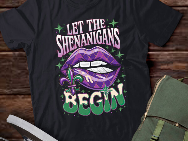 Let the shenanigans begin mardi gras lip pa84 t shirt vector graphic