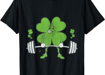 Lifting Shamrock St Patricks Day Fitness Gym Workout T-Shirt