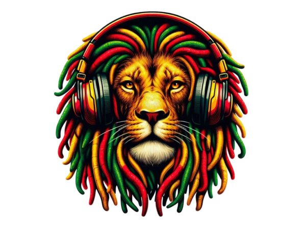 Trendy retro lion graphics t-shirt design jpeg & png designs