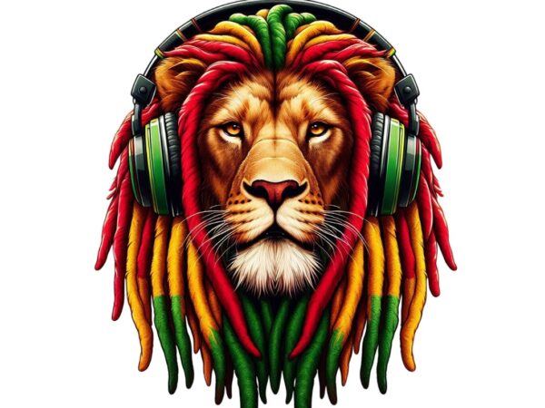 Trendy retro lion graphics t-shirt design jpeg & png design