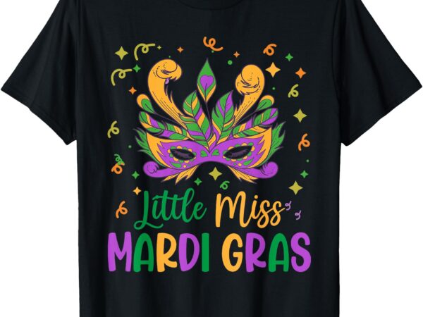 Little miss mardi gras cute outfit girls toddler little miss t-shirt