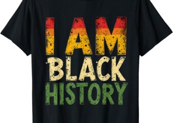 Lovely And Respect I am Black History African American Gifts T-Shirt