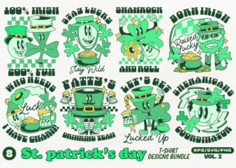 St. Patrick’s Day T-shirt Designs Bundle Vol. 2