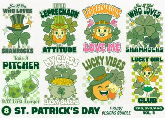 St. Patrick’s Day T-shirt Designs Bundle Vol. 3