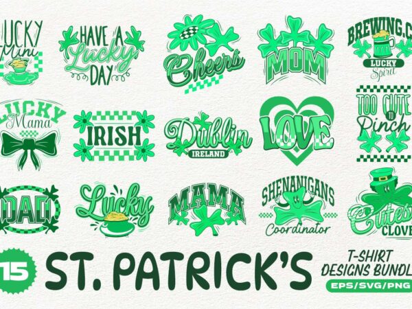 St. patrick’s t-shirt designs bundle