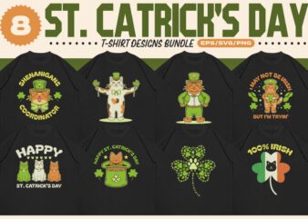 St. Catrick’s Day T-shirt Designs Bundle