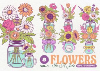 Spring Flowers In a Jar Bundle Vol. 1